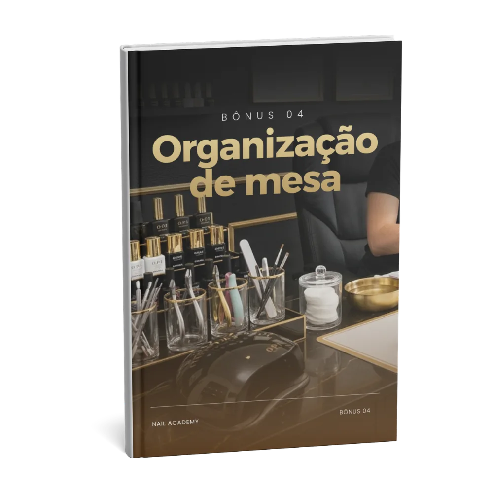 Mockup do bônus Organização e Atendimento em Mesa